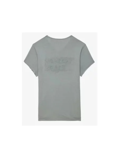 Koszulka Zadig & Voltaire w serca szara
