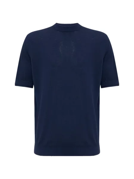 Scurt tricou Eleventy cu decolteu rotund albastru