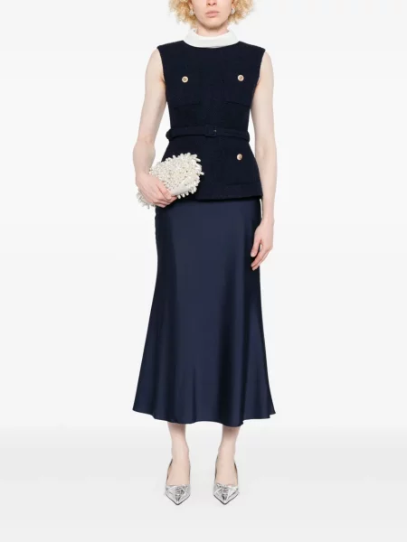 Rochie Self-portrait de costum albastru
