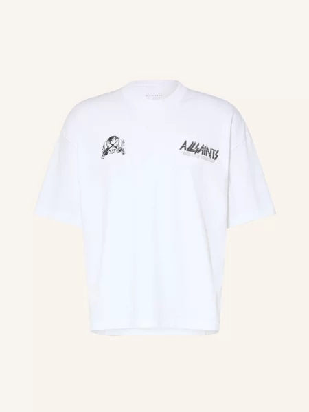 Allsaints Tričko Chromium / černá bílá