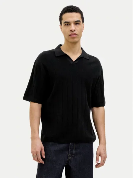 Jack & Jones Tricou polo Varenna negru