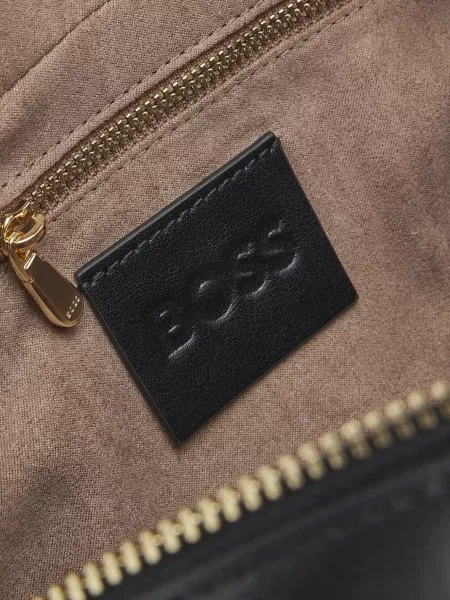 Кожаная сумка Boss черная