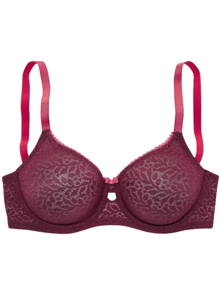 NUANCE by LASCANA Sutien bordeaux roșu