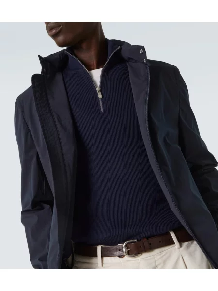 Pulover Brunello Cucinelli albastru