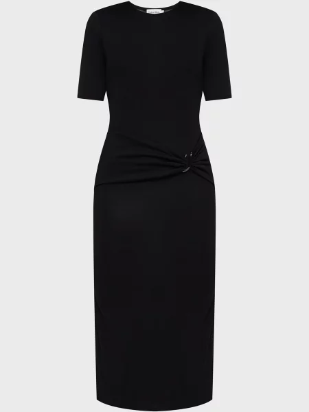 Сукня міді Calvin Klein з джерсі чорна