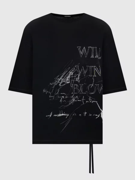 Футболка Dieter Ann Demeulemeester чорна