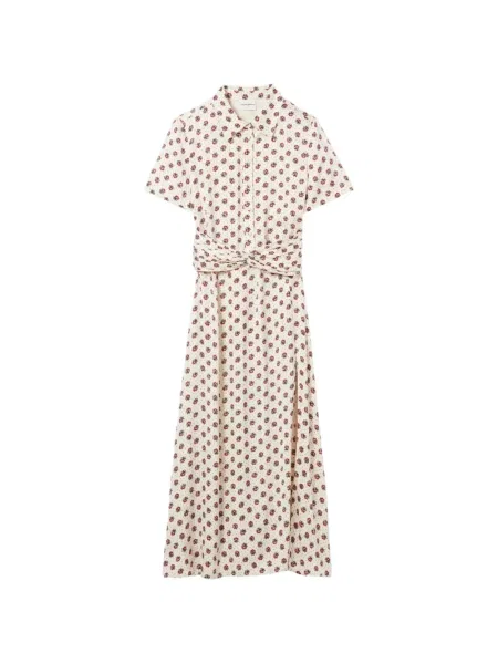 Rochie midi Claudie Pierlot cu model floral până la genunchi de costum