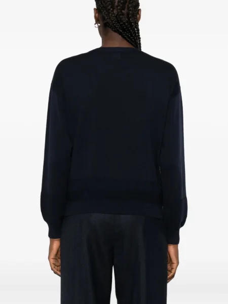 Pulover Eleventy cu decolteu în V albastru