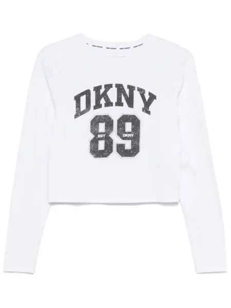 Tricou Dkny cu imagine alb