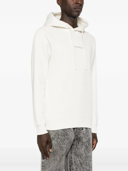 Mikina s kapucňou Calvin Klein biela