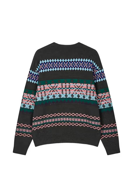 Pulover Tomboy din jacard gri