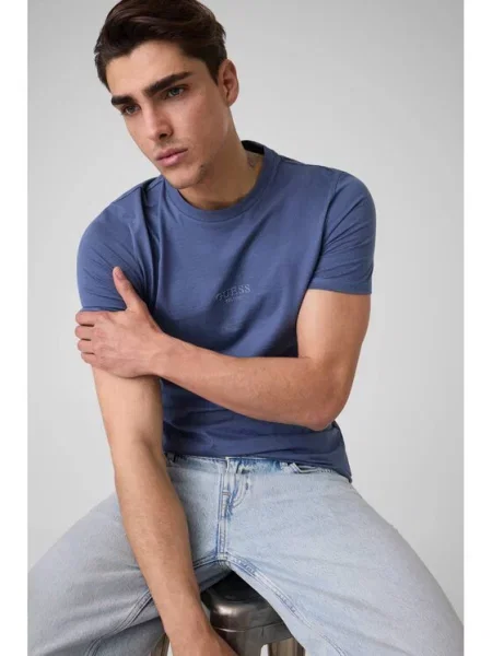 Guess T-Shirt niebieski