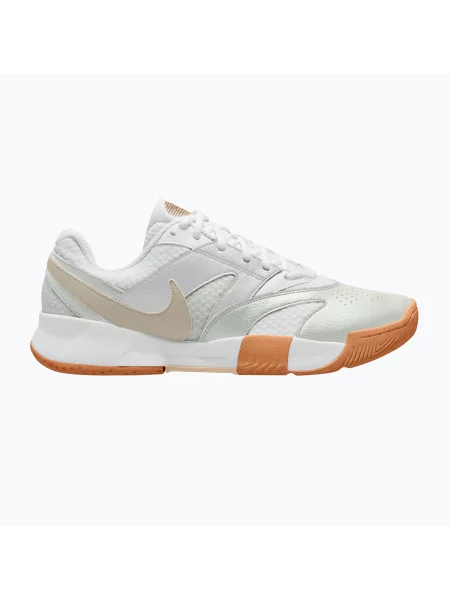 Încălțăminte de tenis pentru bărbați Nike Court Lite 4 White/Summit White/Linen/Light Orewood Brown alb