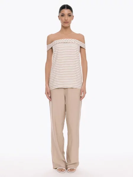 Tricou Ring / crem bej