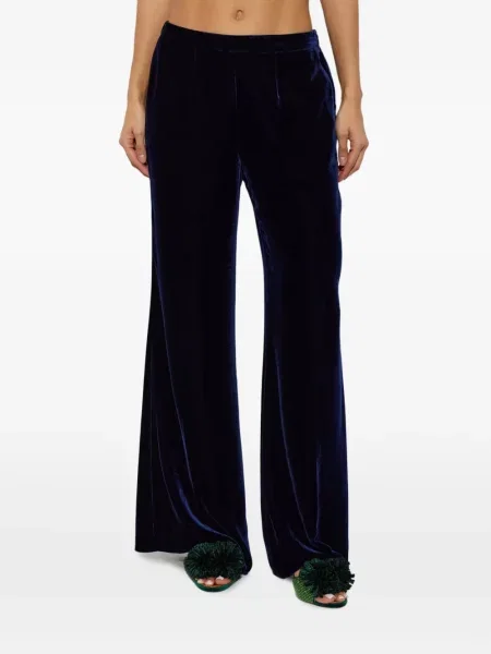 Pantaloni Forte_forte de catifea albastru