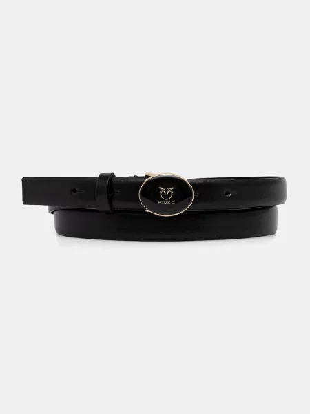 Pinko curea de piele negru