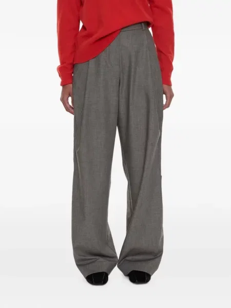 Pantaloni Christopher Esber din țesătură twill gri