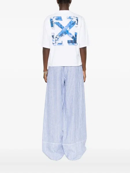 Тениска Off-white с принт бяло