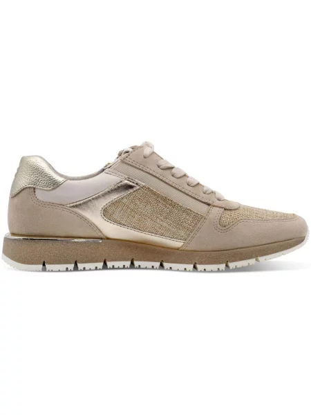 Sneakerși Tamaris bej