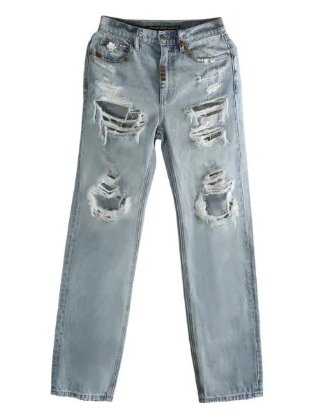 Blugi Alexander Wang zdrențuiți albastru