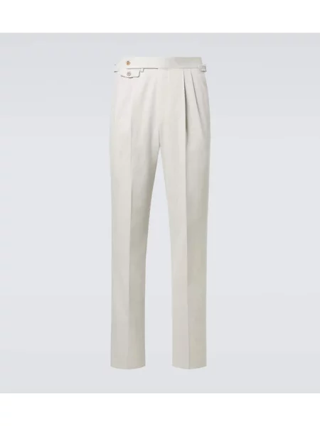 Pantaloni Dunhill din cașmir gri