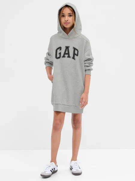 Oblekové šaty Gap sivá