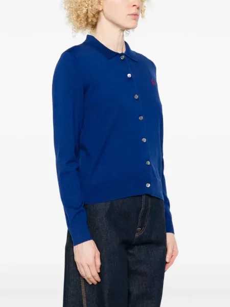 Sneakerși Polo Ralph Lauren cu autograf cu glugă albastru