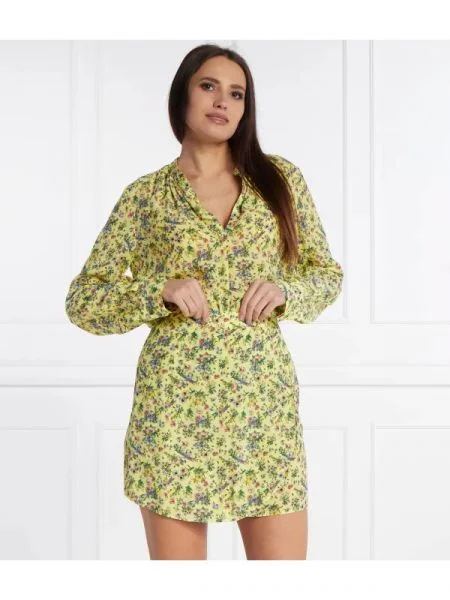 Zadig&Voltaire De satin bluză | Relaxed fit galben