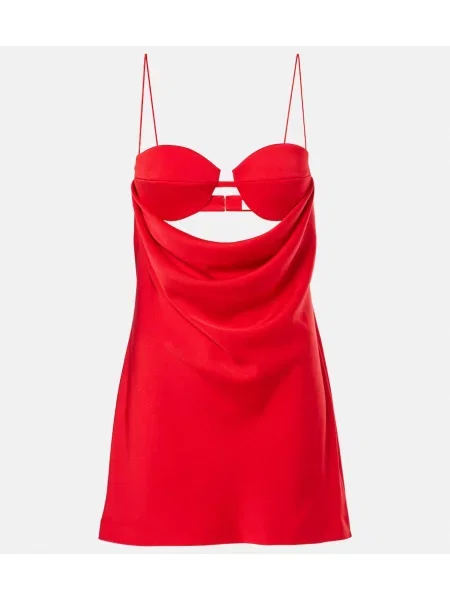 Rochie Alex Perry din satin drapată roșu