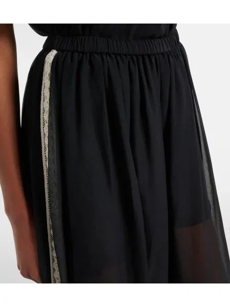 Pantaloni Zimmermann de mătase negru