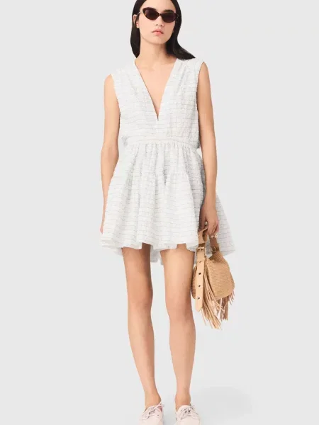 Сукня у смужку Maje біла