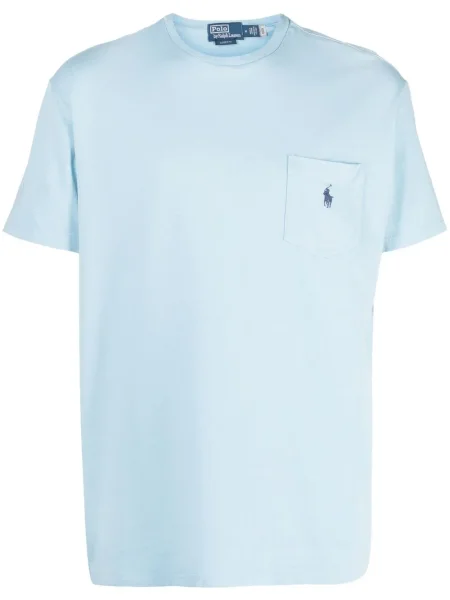 Slip de baie Polo Ralph Lauren cu imagine cu buzunare la piept cu cordon albastru