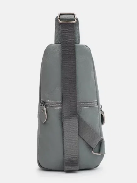 Кожаный рюкзак Borsa Leather серый