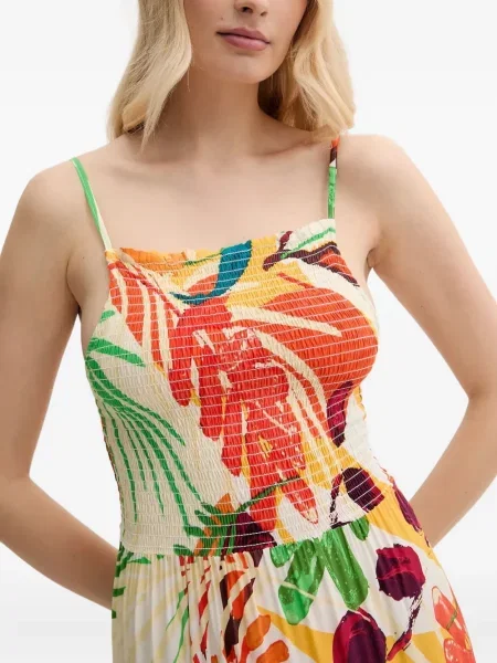 Rochie maxi Desigual de costum portocaliu
