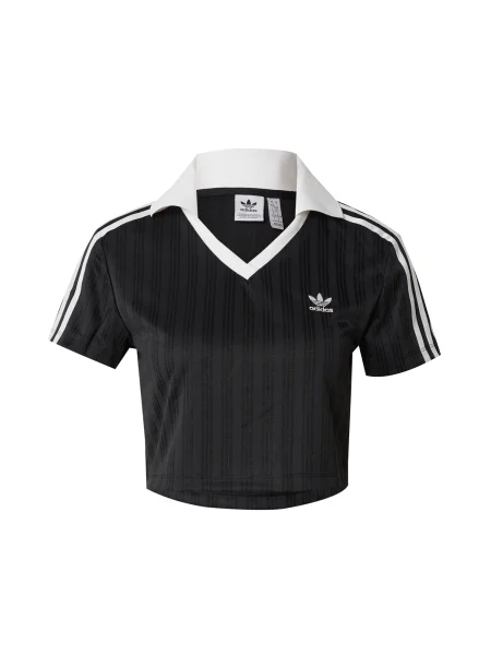 Adidas Majica adicolor Football Jacquard Slim Fit črna