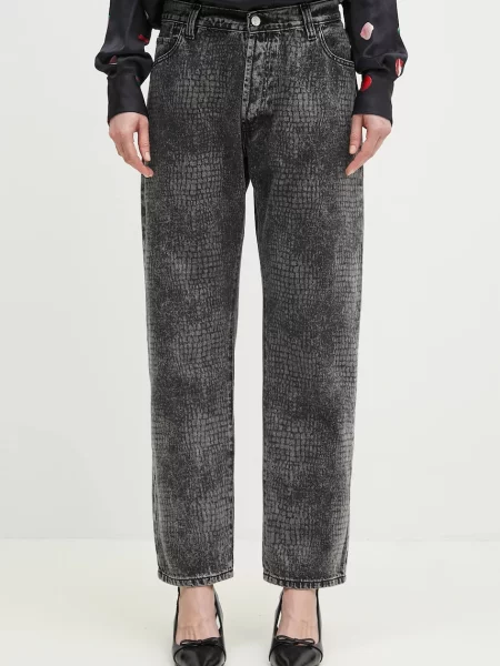 Kavbojke Aries Lasered Croc Lilly Jean črna