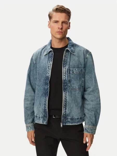 BOSS Jeans jakna Luney BO modra