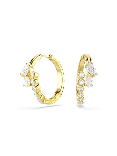 Swarovski náušnice dámske pozlátené zirkónové MESMERA žltá