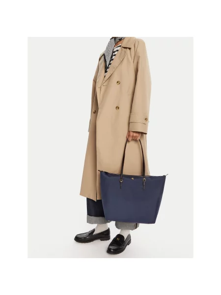 Shopper kabelka Lauren Ralph Lauren modrá