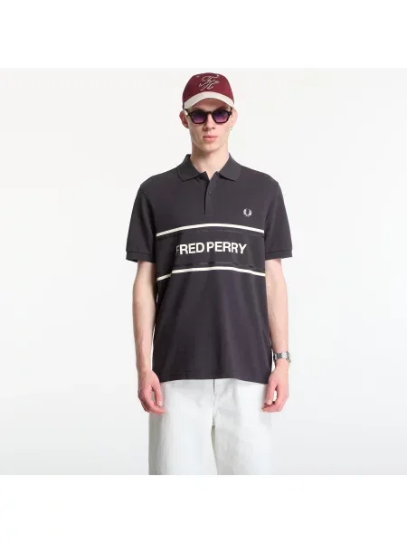Tricou Fred Perry Fred Perry Graphic Polo Shirt ? XL gri