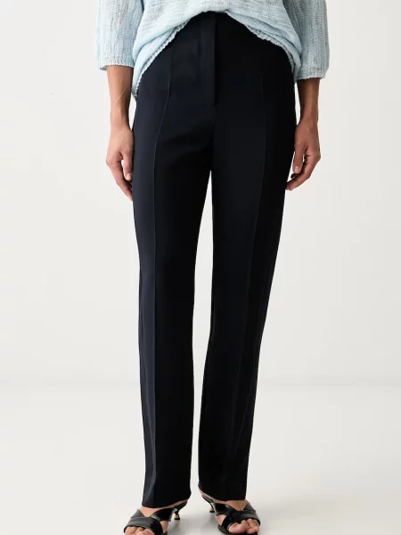 BOSS pantaloni de costum pentru femei cu acetat