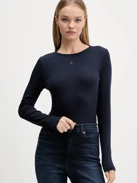 Блуза с дълги ръкави Tommy Jeans 2 броя дамска бяло