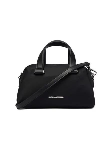 Karl Lagerfeld Geantă de umăr Ikon Choupette albastru deschis alb negru