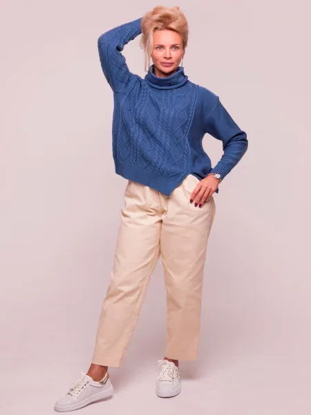 Джемпер Nita вовна/поліестер синій