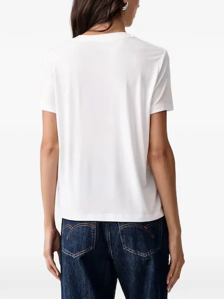 Stras tricou Guess alb