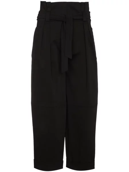 Cu centură pantaloni Alberta Ferretti negru