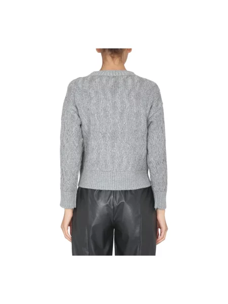 Sweter Fabiana Filippi wełniany szary