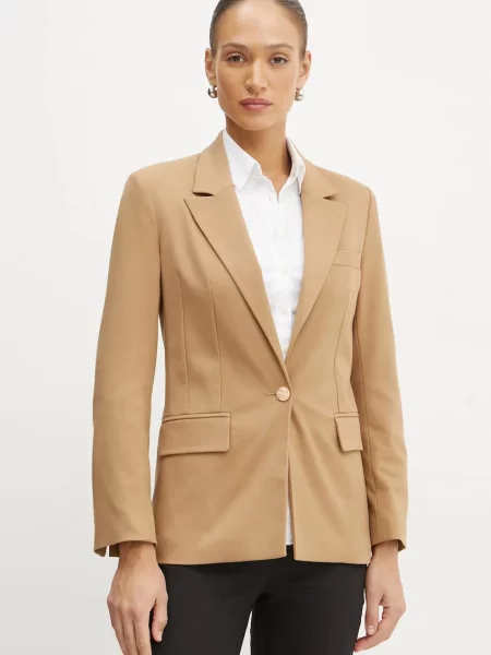 Сако Morgan VETAL.F с едно копче с изчистен дизайн VETAL.F бежово