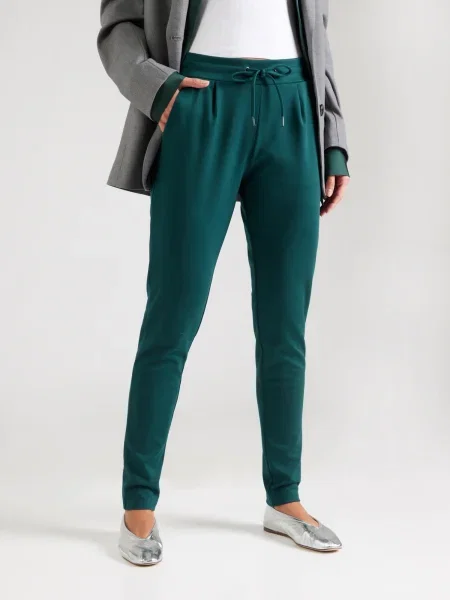 ICHI Pantaloni KATE petrol verde