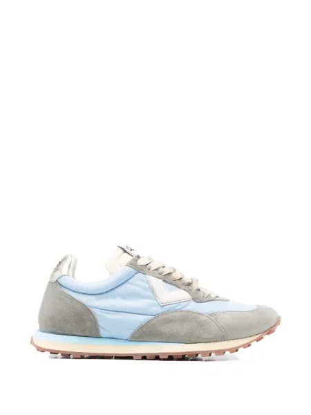 Sneakerși 4b12 din piele de căprioară albastru